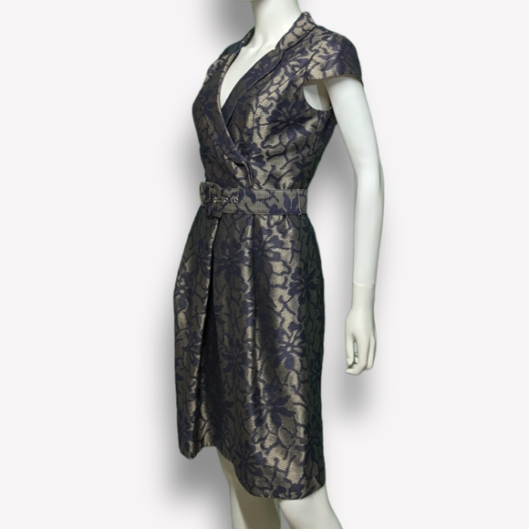 Aidan Mattox Dress in Navy Combo, 6 - Picture 8 of 11